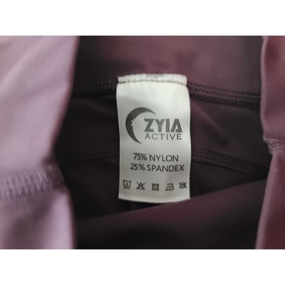 Zyia Active purple athletic capri leggings with pockets - 2 - Picture 7 of 7